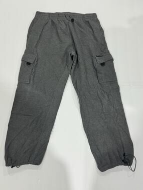 Y2K Vibes Jogging Pants Thick Gray Size XL 100% Acrylic